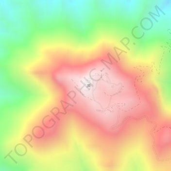 Mappa topografica Cerro Tololo, altitudine, rilievo
