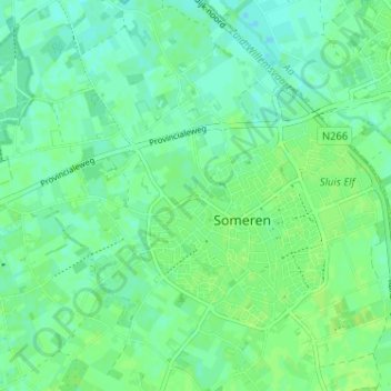 Mappa topografica Speelheuvel, altitudine, rilievo