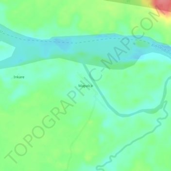 Mappa topografica Mapalca, altitudine, rilievo