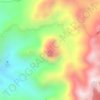 Mappa topografica Mount Alpha, altitudine, rilievo