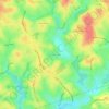 Mappa topografica Marsh Creek, altitudine, rilievo