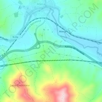 Mappa topografica Valderoy, altitudine, rilievo