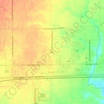 Mappa topografica Gale, altitudine, rilievo