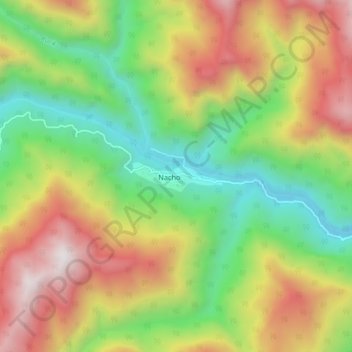 Mappa topografica Keojoring, altitudine, rilievo