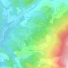 Mappa topografica Champ-Buisson, altitudine, rilievo