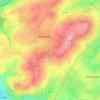 Mappa topografica Le Damet, altitudine, rilievo