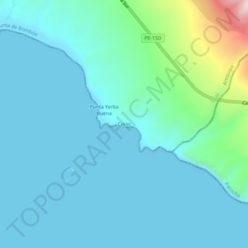 Mappa topografica Corio, altitudine, rilievo