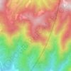 Mappa topografica Monte Verruca, altitudine, rilievo