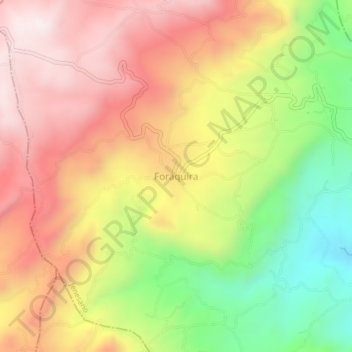 Mappa topografica Foraquira, altitudine, rilievo