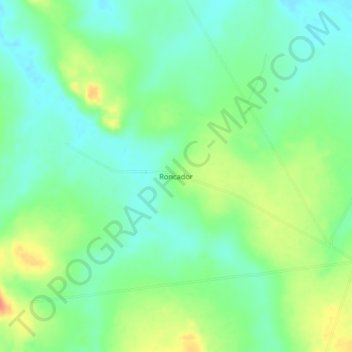 Mappa topografica Roncador, altitudine, rilievo
