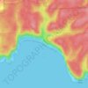 Mappa topografica Third Beach, altitudine, rilievo