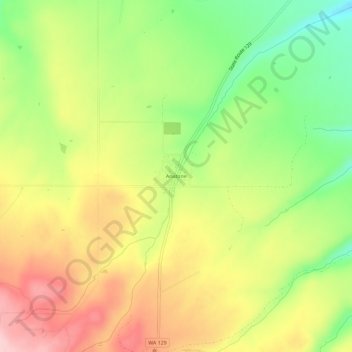Mappa topografica Anatone, altitudine, rilievo