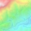 Mappa topografica Hoyo Rico, altitudine, rilievo