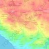 Mappa topografica Kerguernec, altitudine, rilievo