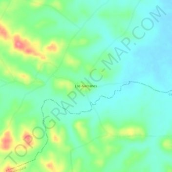 Mappa topografica Los Alacranes, altitudine, rilievo