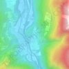 Mappa topografica La Montaz, altitudine, rilievo