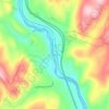 Mappa topografica West Hartford, altitudine, rilievo