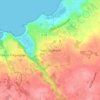 Mappa topografica Saint-Guénolé, altitudine, rilievo