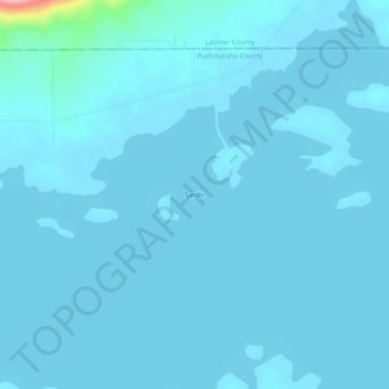 Mappa topografica Sardis, altitudine, rilievo