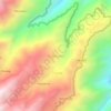 Mappa topografica Ccochapata, altitudine, rilievo