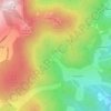Mappa topografica L'Oronge, altitudine, rilievo