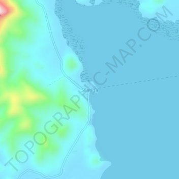 Mappa topografica Silanga, altitudine, rilievo