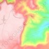 Mappa topografica Benano, altitudine, rilievo