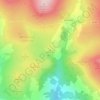 Mappa topografica Vixen Tor, altitudine, rilievo
