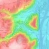 Mappa topografica Le Chavanat, altitudine, rilievo