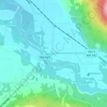 Mappa topografica Nugents Corner, altitudine, rilievo
