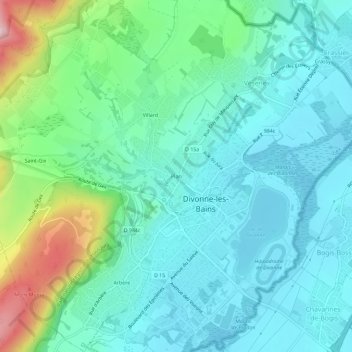 Mappa topografica Plan, altitudine, rilievo