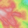 Mappa topografica Mount Saint Gwinear, altitudine, rilievo