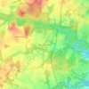 Mappa topografica Brookeville Heights, altitudine, rilievo