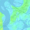 Mappa topografica Hazel Farm, altitudine, rilievo