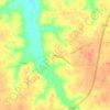 Mappa topografica Shiloh, altitudine, rilievo