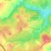 Mappa topografica Appomattox Court House, altitudine, rilievo
