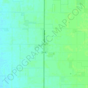 Mappa topografica El Nido, altitudine, rilievo