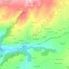 Mappa topografica Lavandeira, altitudine, rilievo