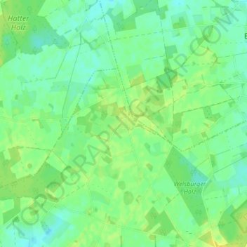 Mappa topografica Nuttel, altitudine, rilievo