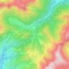 Mappa topografica Super Lioran, altitudine, rilievo