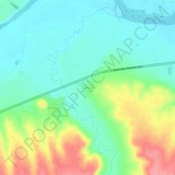 Mappa topografica Göksu, altitudine, rilievo