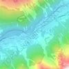 Mappa topografica Vers le Nant, altitudine, rilievo