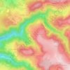 Mappa topografica Bigorre, altitudine, rilievo