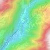 Mappa topografica Les Plaines, altitudine, rilievo