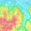 Mappa topografica Gageac, altitudine, rilievo
