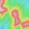 Mappa topografica Twin Mountain, altitudine, rilievo