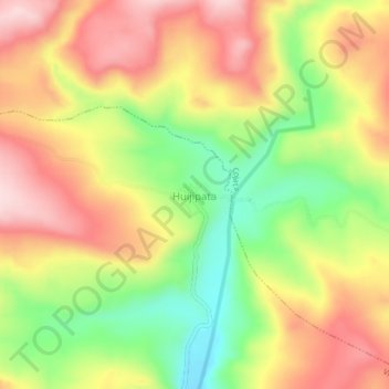 Mappa topografica Huijipata, altitudine, rilievo