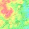 Mappa topografica Le Chêne Carré, altitudine, rilievo