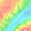 Mappa topografica Les Pierres, altitudine, rilievo