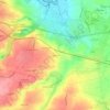 Mappa topografica Carjégu, altitudine, rilievo